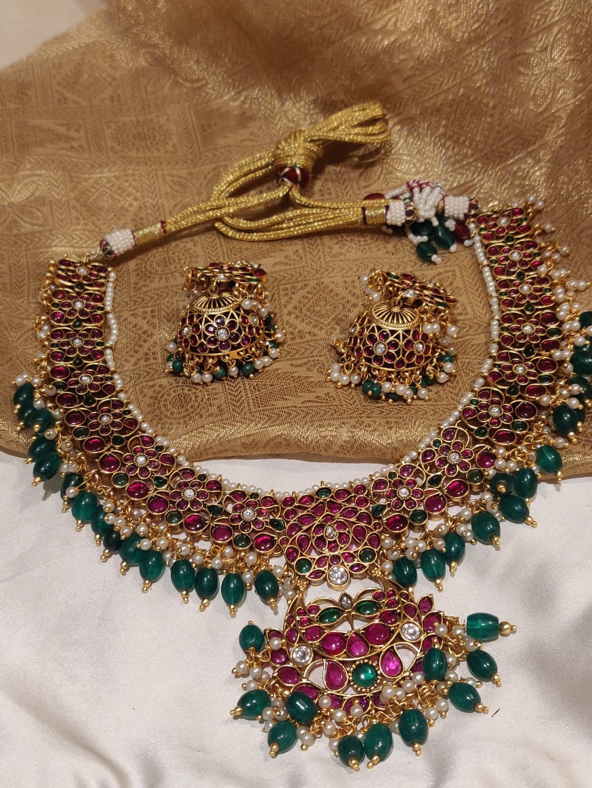 Real Kundan Jadau Kemp Necklace