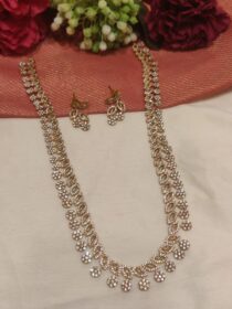 Enigmatic AD Floral Design Long Necklace