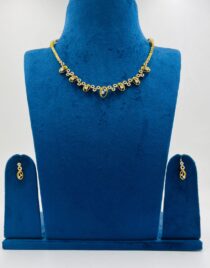 Mesmerizing AD Red Design Short Necklace