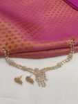 Sought AD Gold Finish Layer Short Necklace