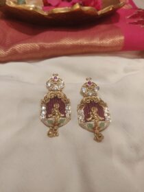 Unique Krishna Red Earring