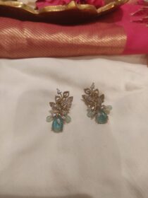 Refined SkyBlue Leafs Earrings