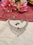 Radiant CZ Finish Droplet Changeable Neckalce