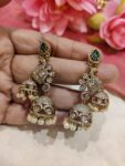 Tantalizing Peacocok Earring Jhumka Green Ad