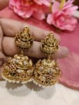 Inimitable Lakshmi Jhumka With Whites Beads