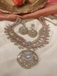 Exquisite 2 Layer Crystal Pink AD Necklace