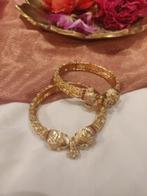 Lustrous Bridal Elephant Bangles Set of 2