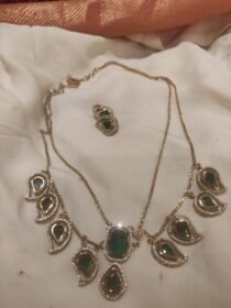 Sparkling 2 Layer Chain With Green AD Mango Design