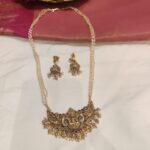 Elegant Peael Layer Teample Pendant Necklace