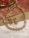 Precious Golden White Beads Necklace
