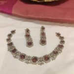 Grand Crystal Choker With Red AD Stone
