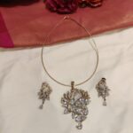 Ethereal Crystal Peacock With Crystal AD Stone Chian