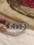 Radiant AD Blue Stone Bangles Set of 2