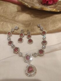Radiant Crystal Red Short Necklace