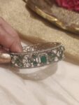 Radiant AD Green Stone Bangles Set of 2