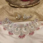 Sought CZ Stone Choker With Ruby Stones