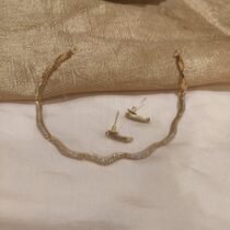 Poised Golden AD Small Choker