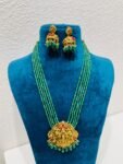 Iconic golden temple bridal haar necklace