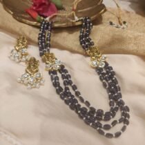 Divine Handcrafted Purple 3 Layer Ganesh mala