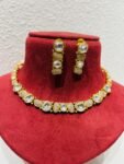 Whimisical VVS BIG stone with small diamond necklace