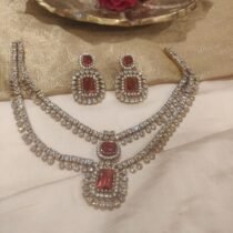 Regal red blood Captivating 2 Layer Necklace