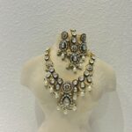 Kundan design pearls necklace