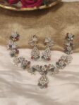 Triangle gems stone necklace