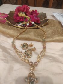 Ladoo golden moti necklace