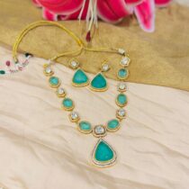 ocean gem crystal bridal necklace