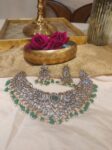 Emerald traditional bridal choker