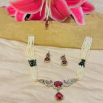 Red blood layer moti choker