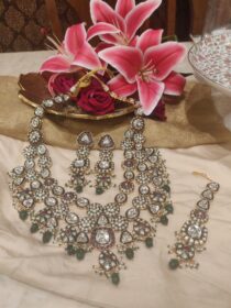 kundan floral bridal haar necklace