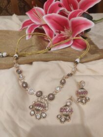 Kundan royal golden necklace