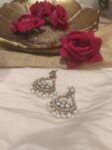 Pearls kundan golden jhumke