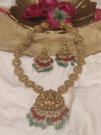 Laxmi golden bridal necklace