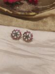 Floral Ruby Kundan earring