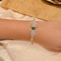 Radiant CZ Green Kada Bracelet