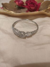 Dazzling CZ Leafy Crystal AD Stone Kada