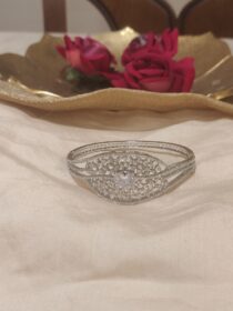 Timeless CZ Floral Crystal Ad Stone Kada