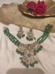 Timeless Murgan Green Beads Choker