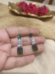 Dazzling Crystal Green Ad Stone Earring