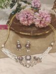 Glamorous Floral Droplet Handcrafted choker