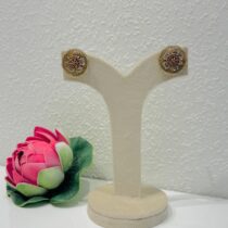 Opulent Floral Red Ad Earrings