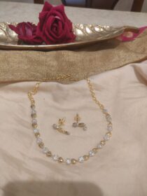 Exquisite Small golden Cz Mix Small Necklace