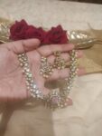 Elegant Crystal AD Necklace With Pink Stone