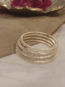 Timeless AD Crystal Bangles Set of 4