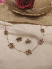 Elegant Lotus Slim Chain
