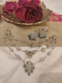 Majestic 3 Layer Crystal Ad Stone Necklace
