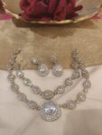 Dazzling 2 Layer Crystal AD Stone Necklace