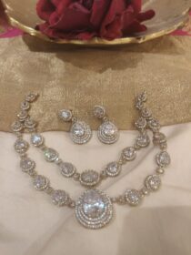 Dazzling 2 Layer Crystal AD Stone Necklace